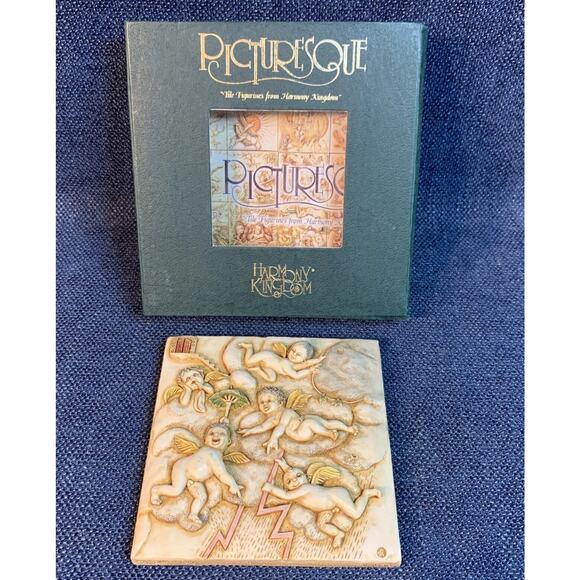 IOB Harmony Kingdom Picturesque Tile Figurine Noah's Park Thunder Dome #PXNE1 - Picture 1 of 10
